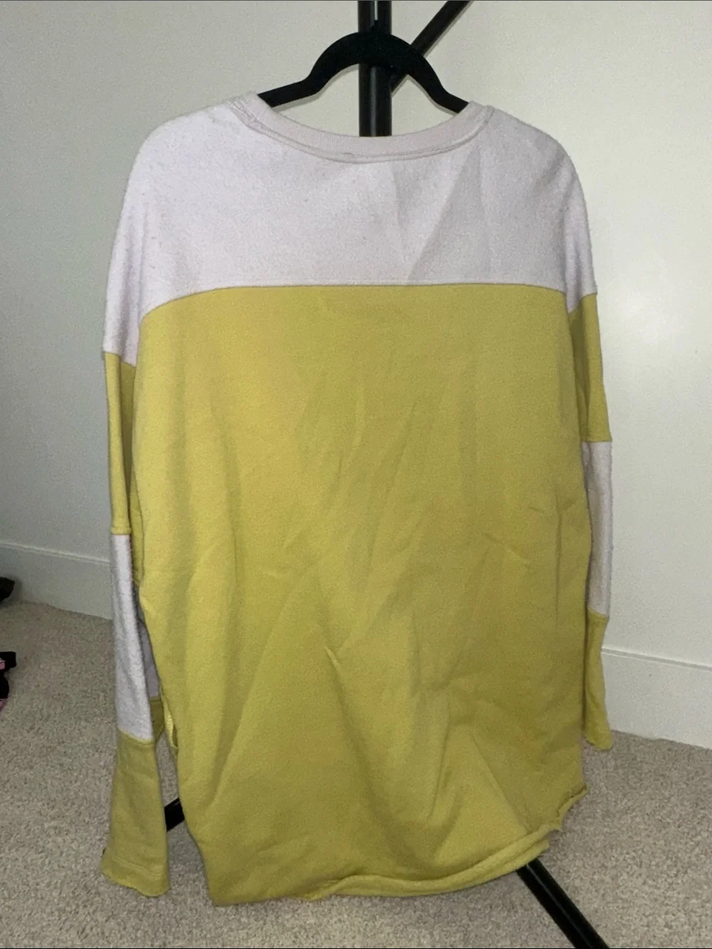 Free People Two-Tone Crewneck Sweater